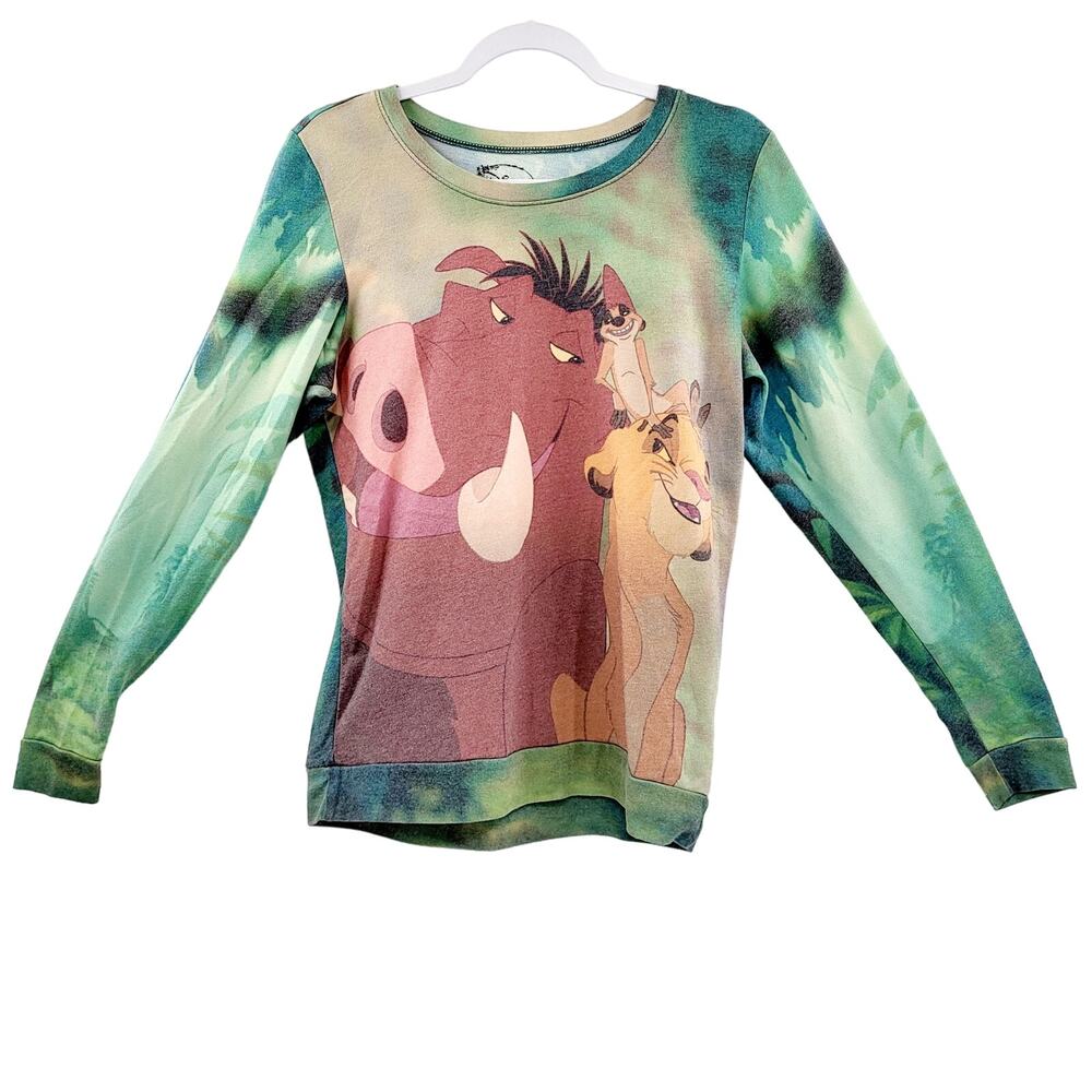 Disney The Lion King Simba Pumbaa Timon Hakuna Matata Pull-Over Sweater Girls M
